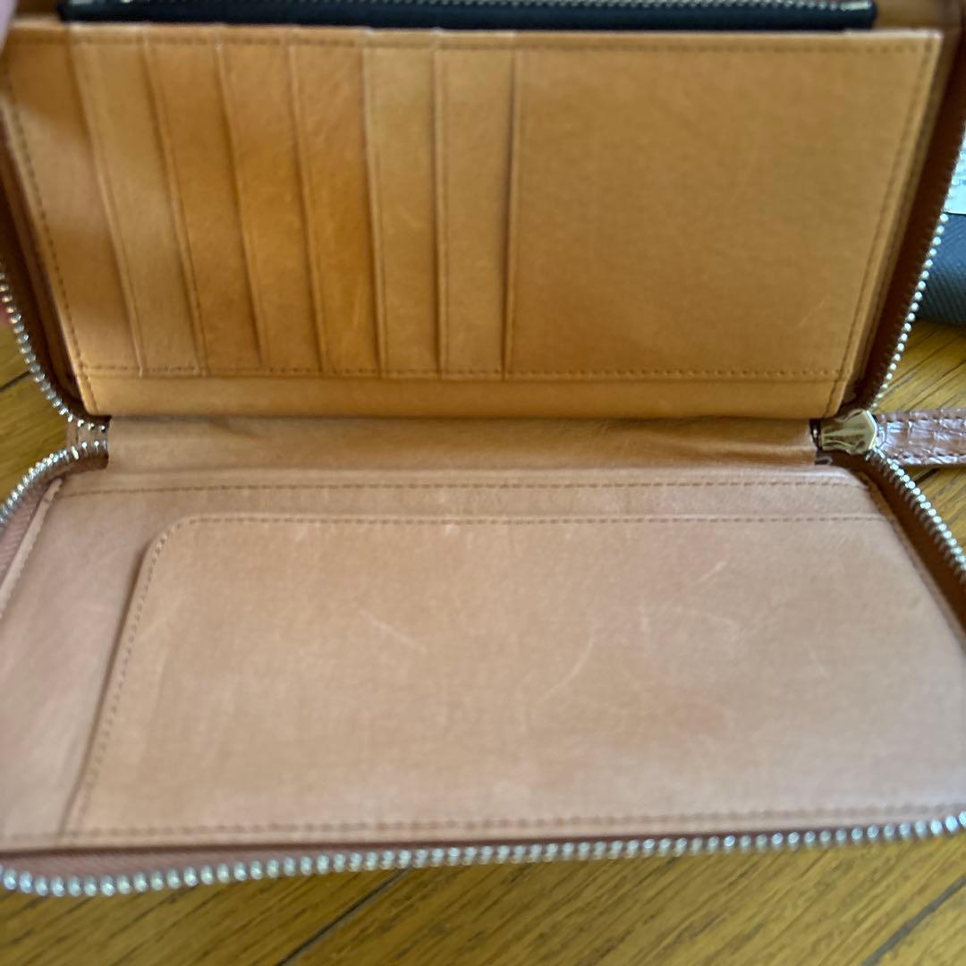 GODANE カイマン長財布　ライトブラウン