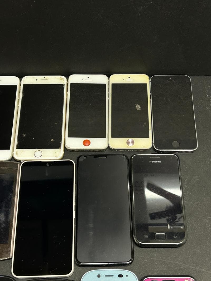 大量 携帯電話 スマホ スマートフォン iPhone 他 ジャンク 部品取り ②