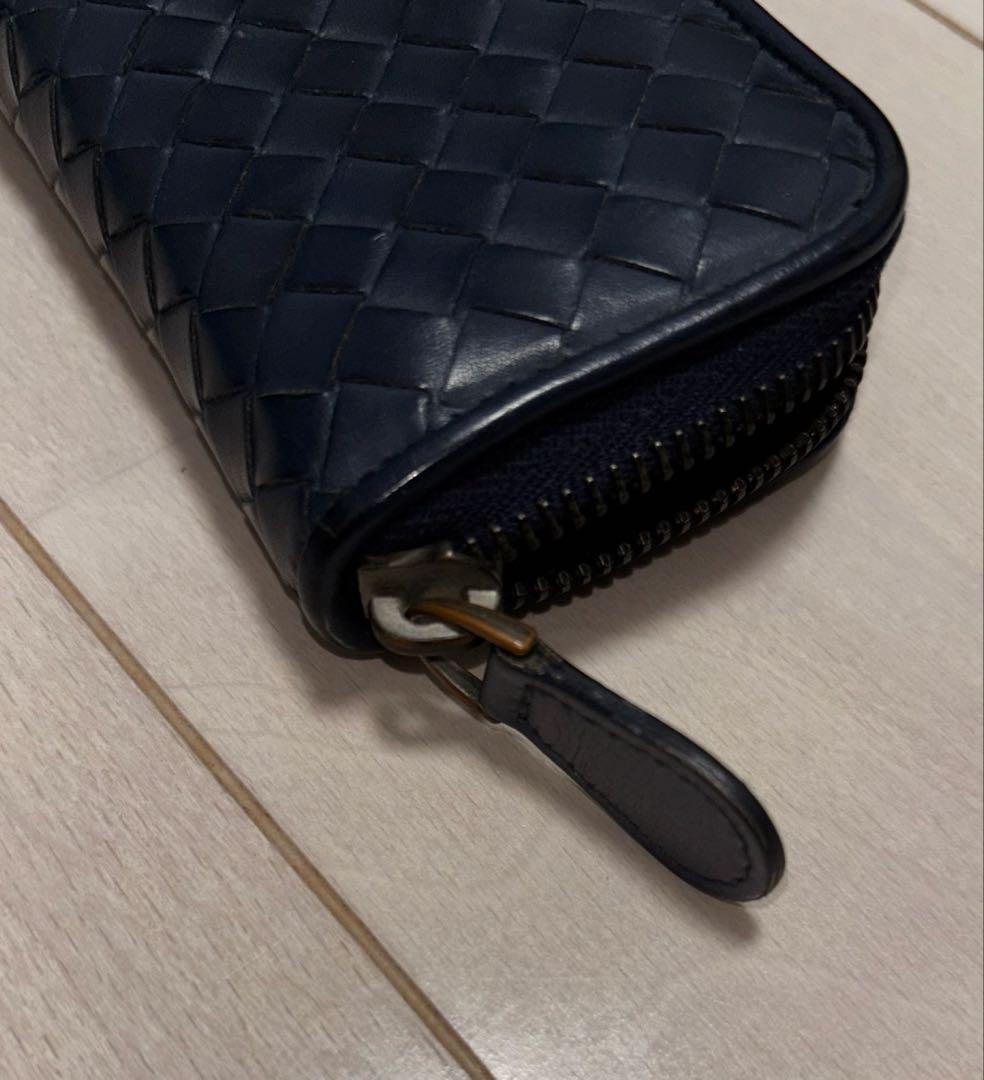 BOTTEGA VENETA 小銭入 ダークネイビー（箱・説明書・保証書付）