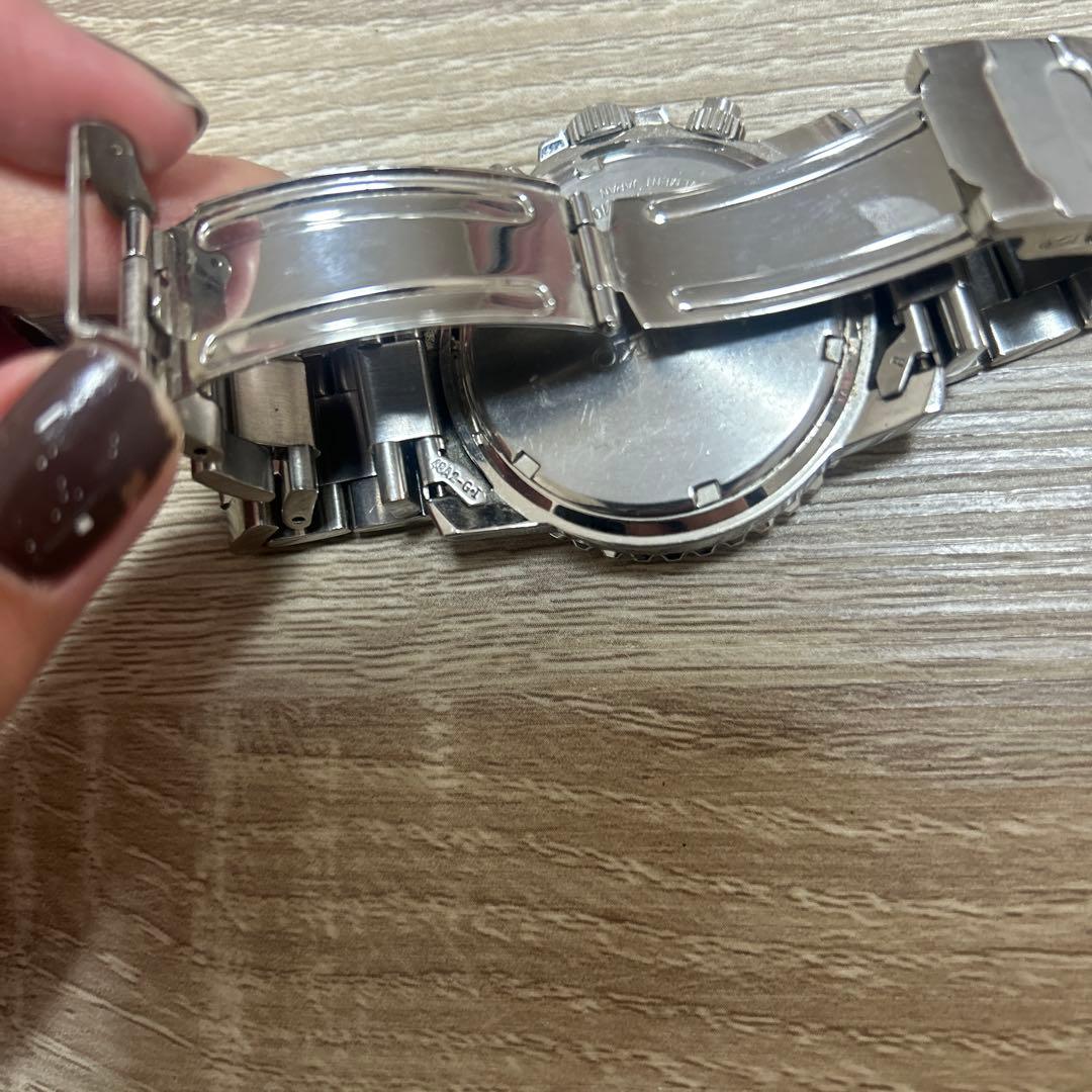 セイコー クロノグラフ ブラックダイアル