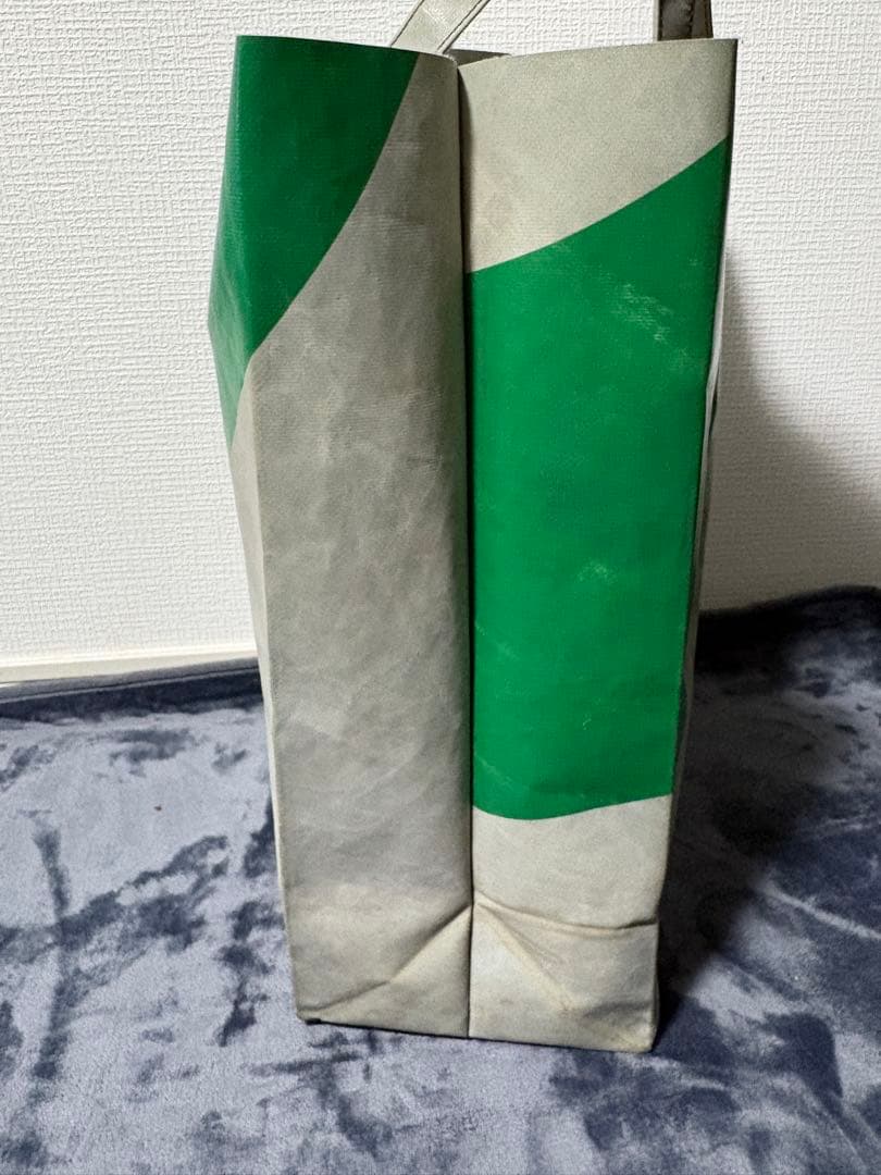 FREITAG フライターグ トートバッグ グリーン×ホワイト 大容量