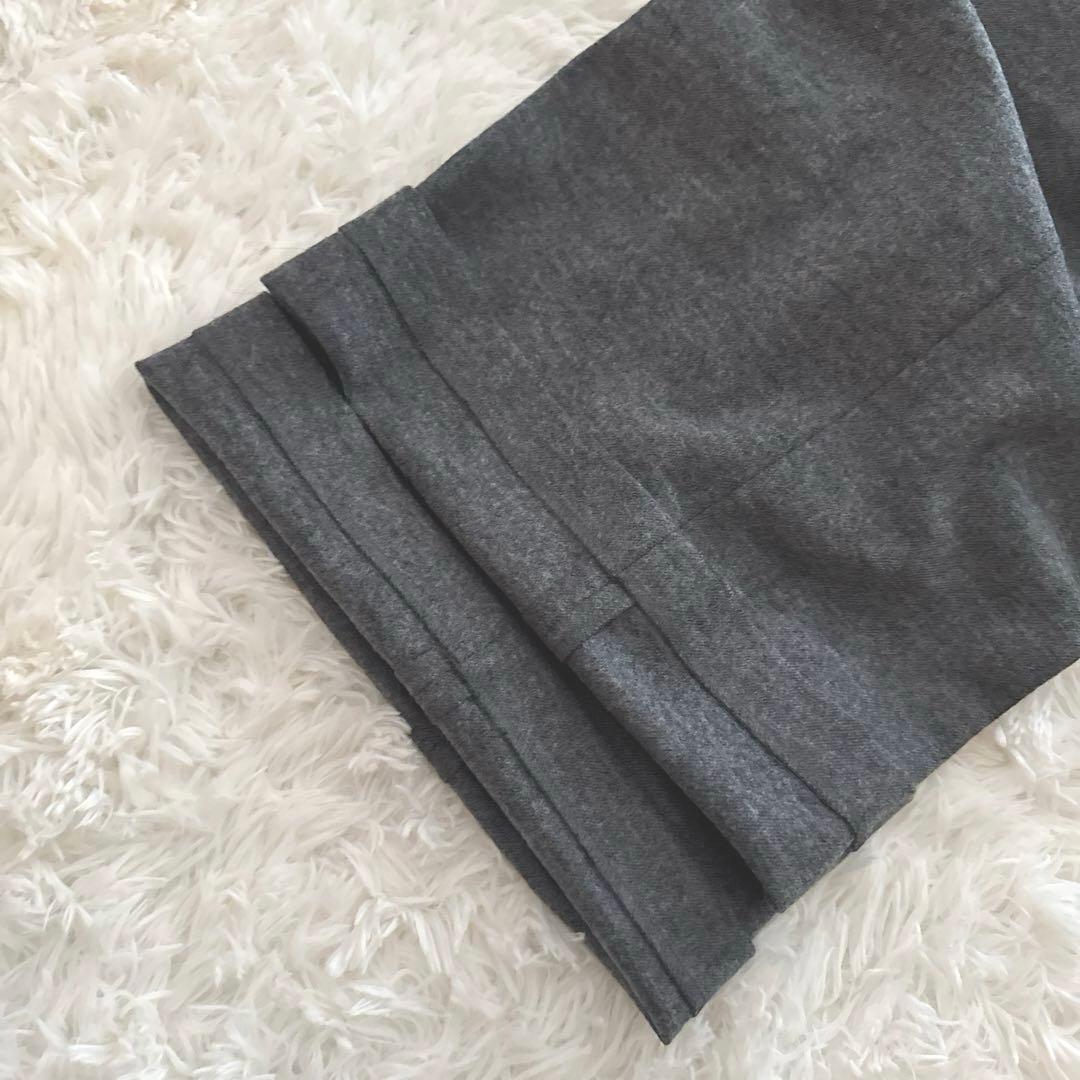 美品【INÉD】セットアップスーツ グレー 9号 ◆ フロントホック日本製