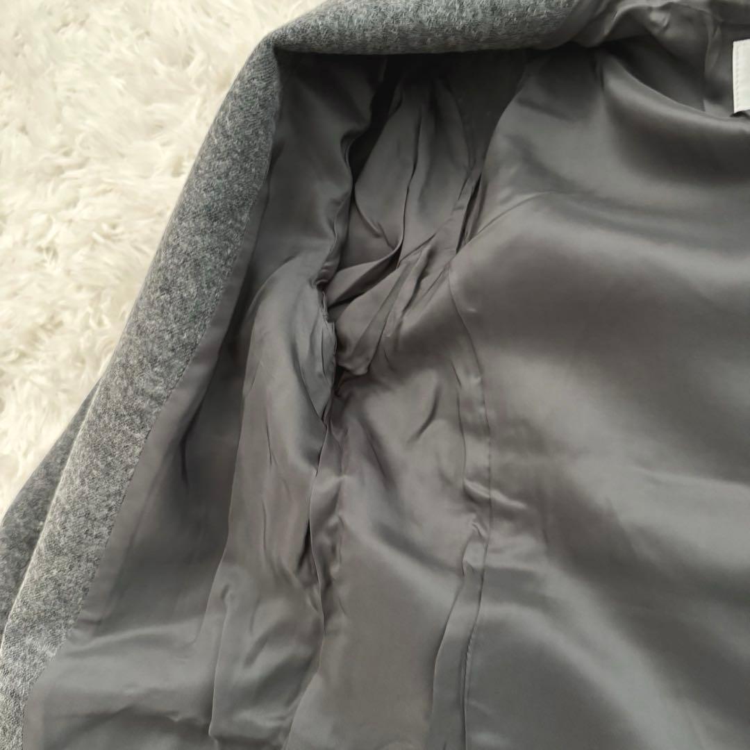 美品【INÉD】セットアップスーツ グレー 9号 ◆ フロントホック日本製