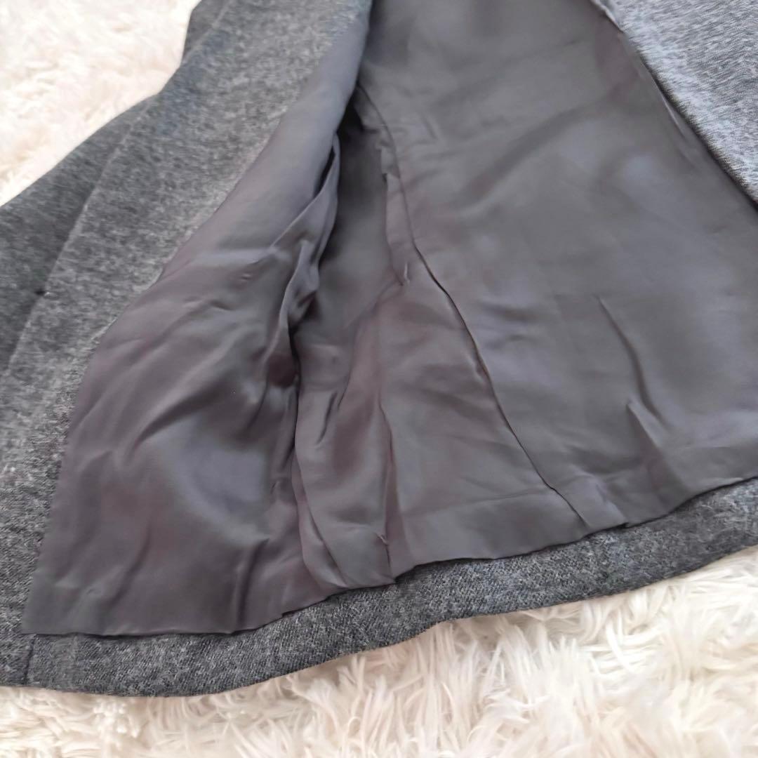 美品【INÉD】セットアップスーツ グレー 9号 ◆ フロントホック日本製