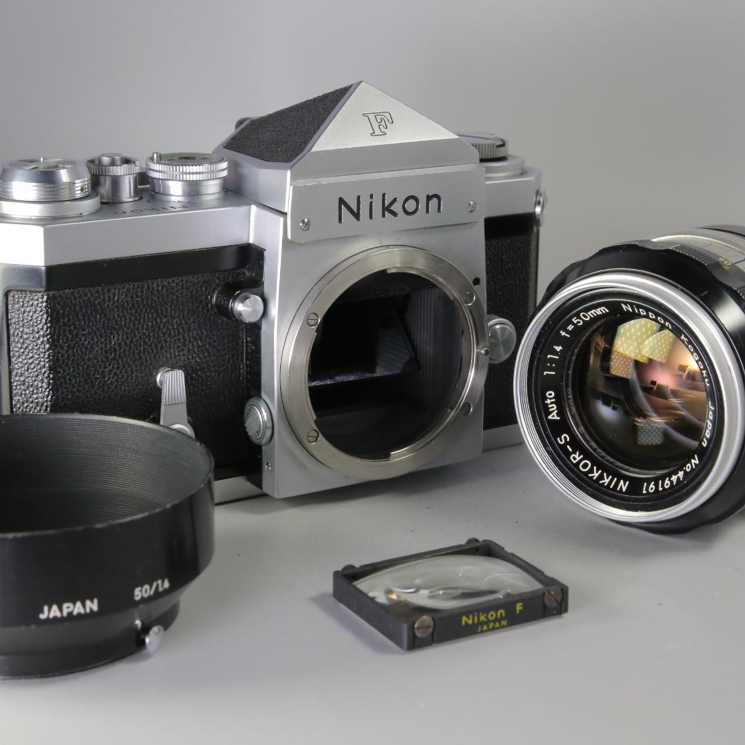 ☆完全動作☆希少レンズ　NIKON F アイレベル 50ｍｍ F1.4 ＃110