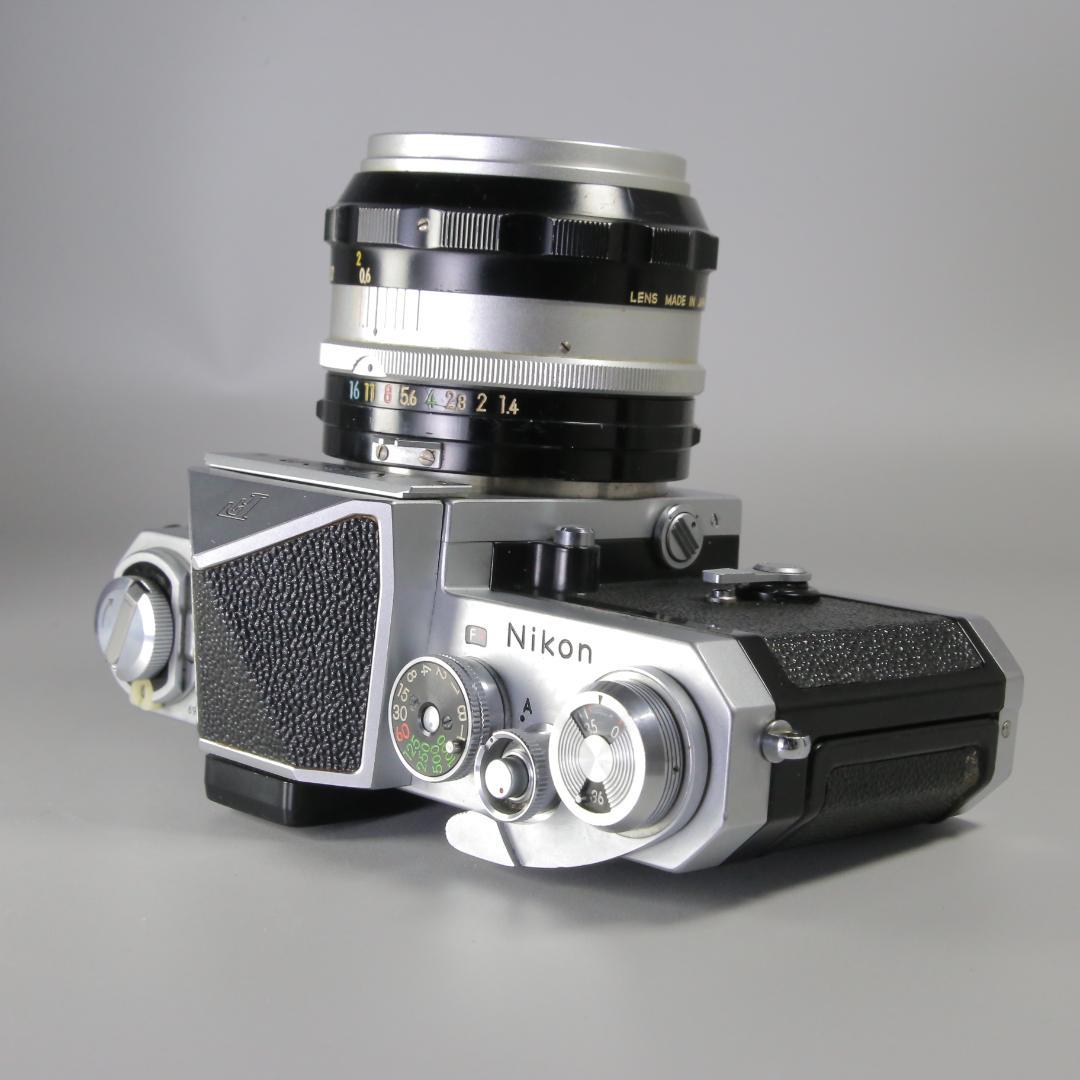 ☆完全動作☆希少レンズ　NIKON F アイレベル 50ｍｍ F1.4 ＃110