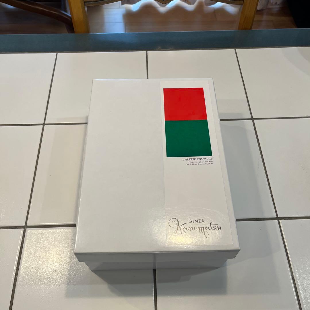 銀座かねまつ ベージュ レザー ローファー