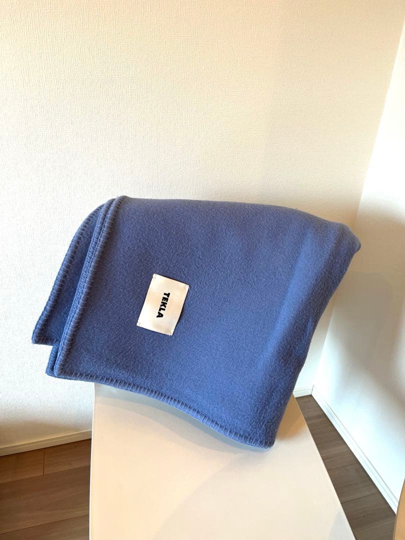 TEKLA テクラ　ブランケット　130×180 ブルー