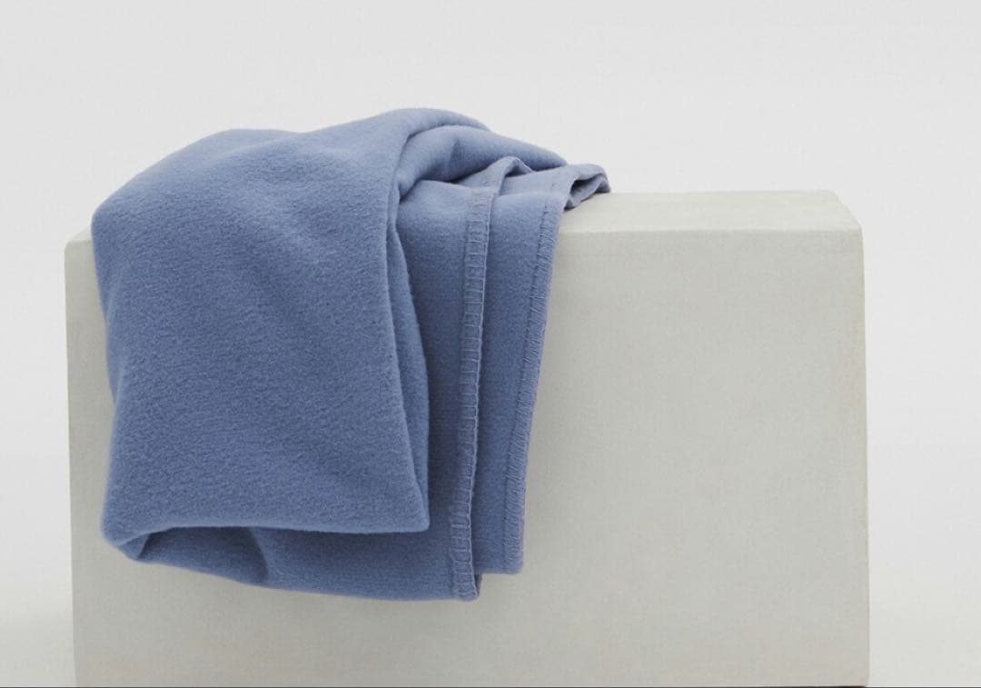 TEKLA テクラ　ブランケット　130×180 ブルー