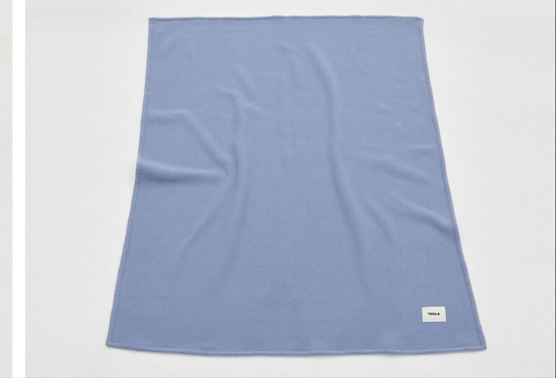TEKLA テクラ　ブランケット　130×180 ブルー
