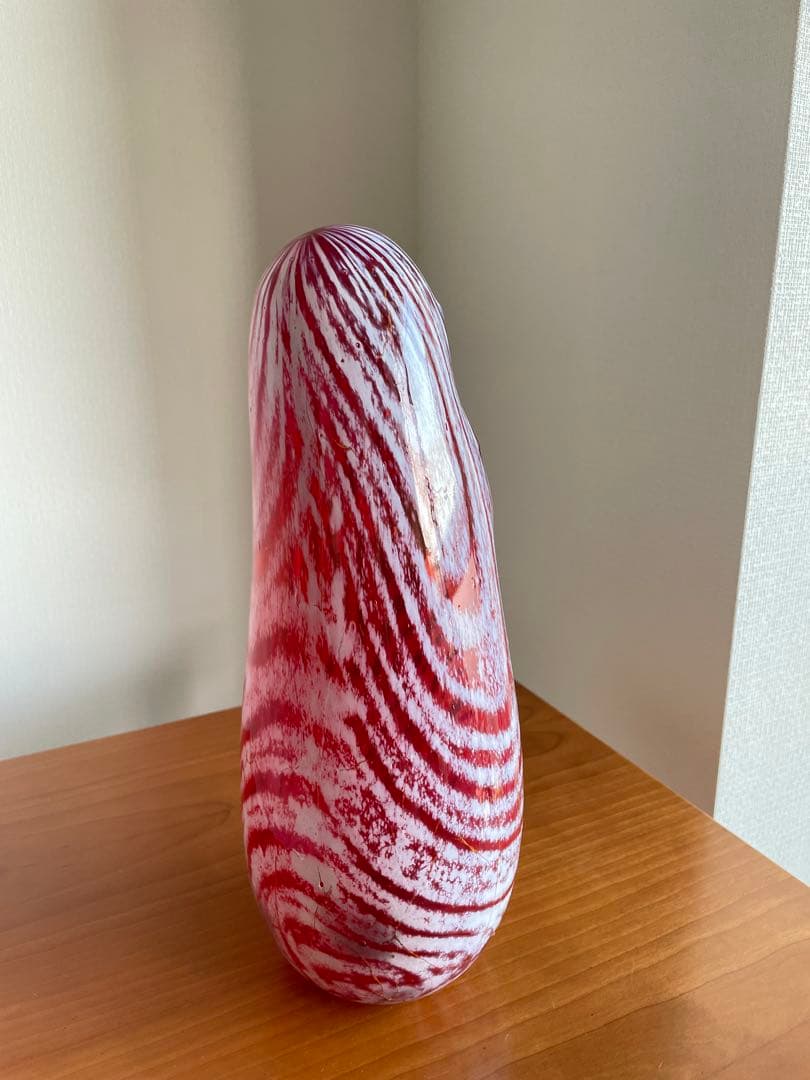 【現品・即購入OK】ガラス花瓶　ガラスオブジェ　フラワーベース　作家物