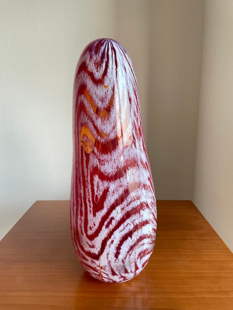 【現品・即購入OK】ガラス花瓶　ガラスオブジェ　フラワーベース　作家物