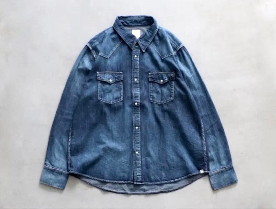 トップス visvim SOCIAL SCULPTURE SHIRT DMGD 3
