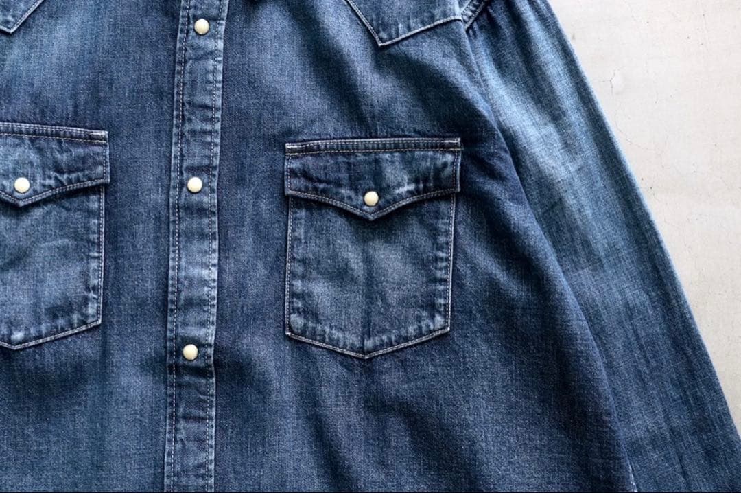 トップス visvim SOCIAL SCULPTURE SHIRT DMGD 3