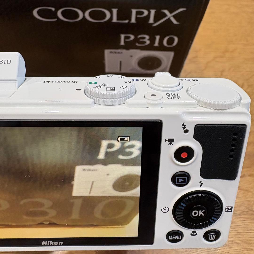 【美品】Nikon コンパクトデジタルカメラ COOLPIX P310 ホワイト