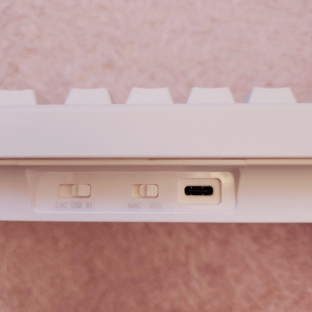 EPOMAKER QK81 75％ メカニカルキーボード ピンク×白