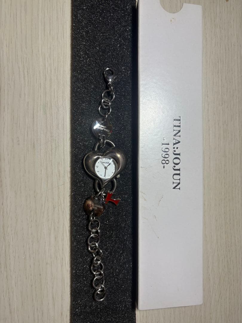 TINA JOJUN 1998 ハート型時計