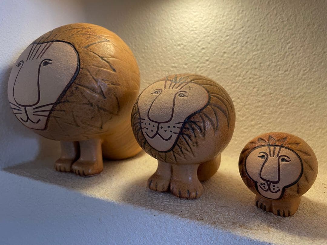 【美品】　リサラーソン　ライオン　置物