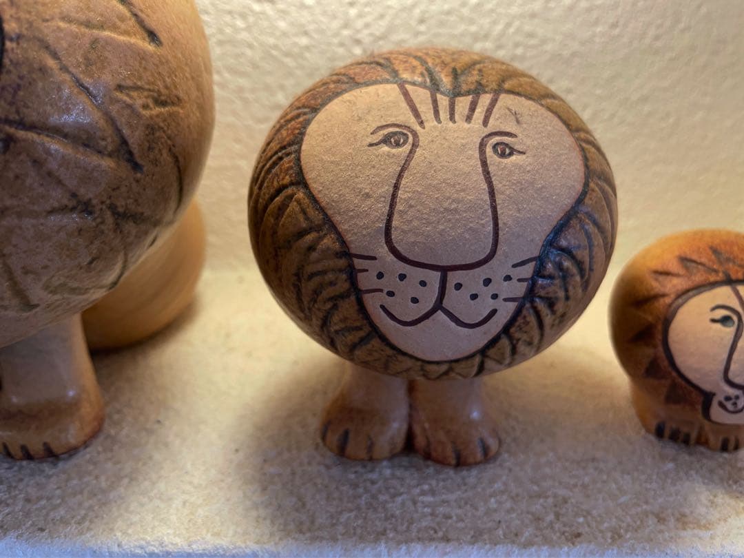 【美品】　リサラーソン　ライオン　置物