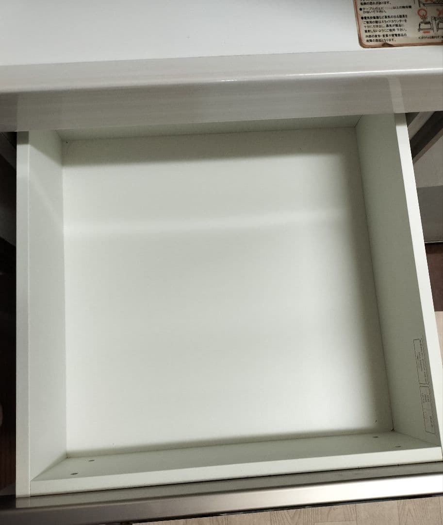 p*7様 ホワイト木製キッチンカウンター