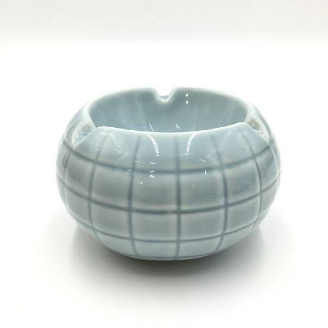 【美品・未使用】stussyセラミック 灰皿 ライトブルー 箱付き