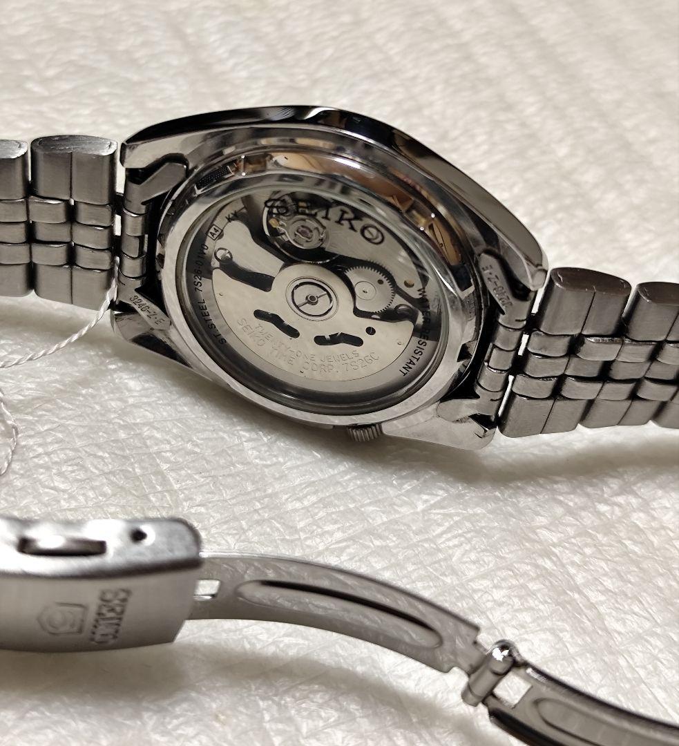 SEIKO 5 自動巻き時計 シルバー 21石