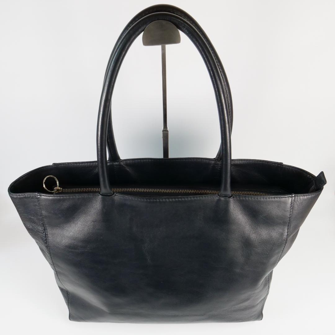 美品✨ ユナイテッドアローズ トートバッグ ダークネイビー レザー A4可