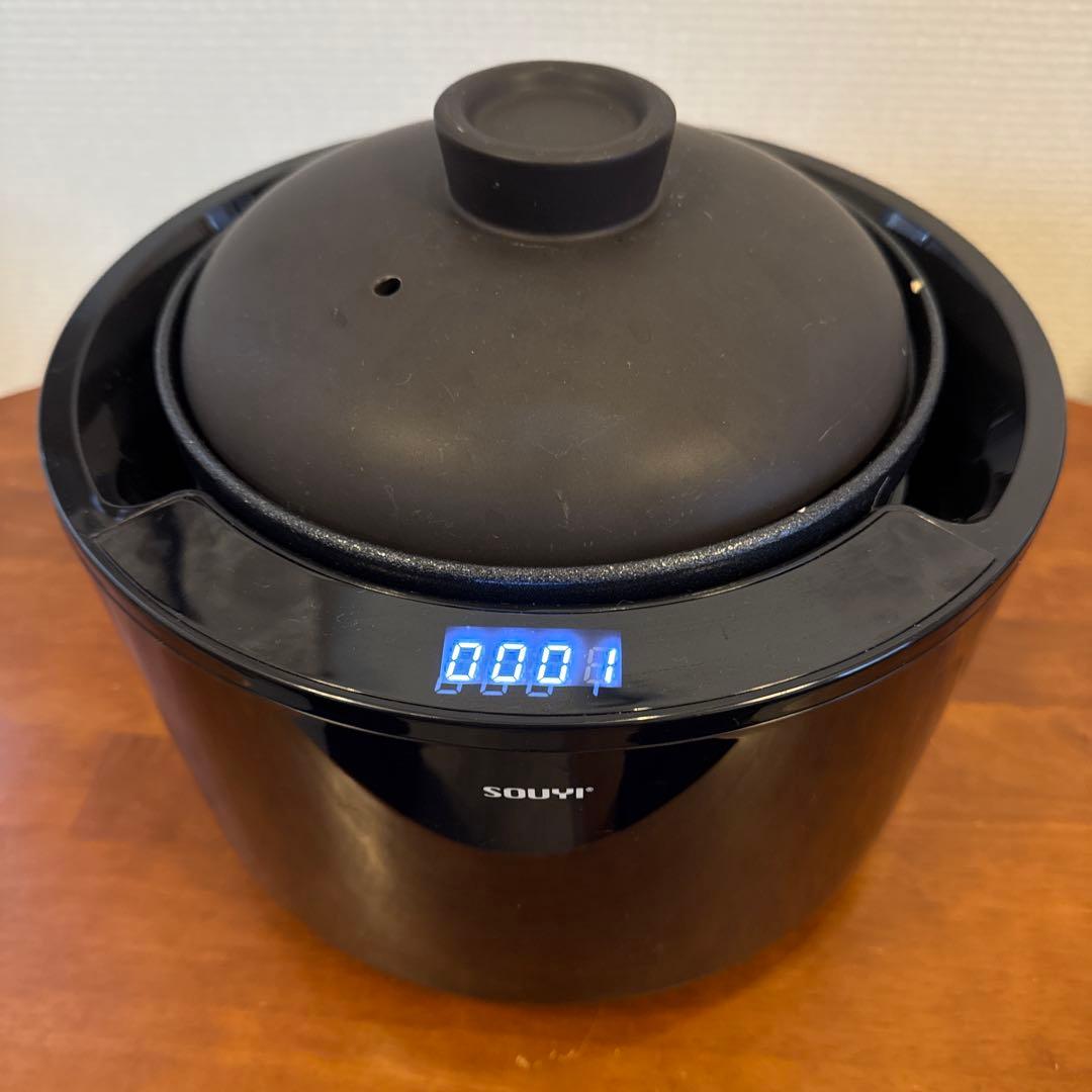 ソウイジャパン 土鍋炊飯器 SY-150BK 4合炊き フッ素 テフロン不使用