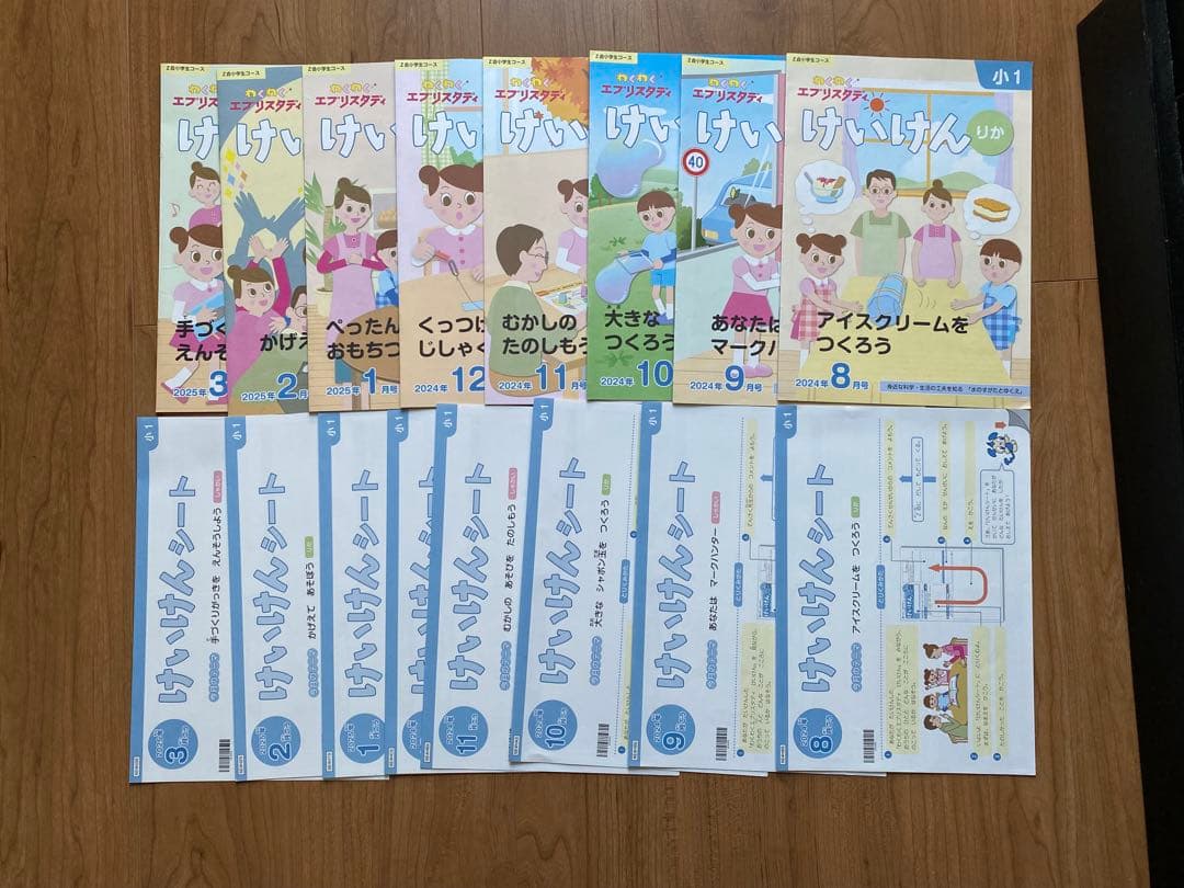 【未記入】 Z会　小1 2024年8月〜2025年3月 エブリスタディ、ドリル他