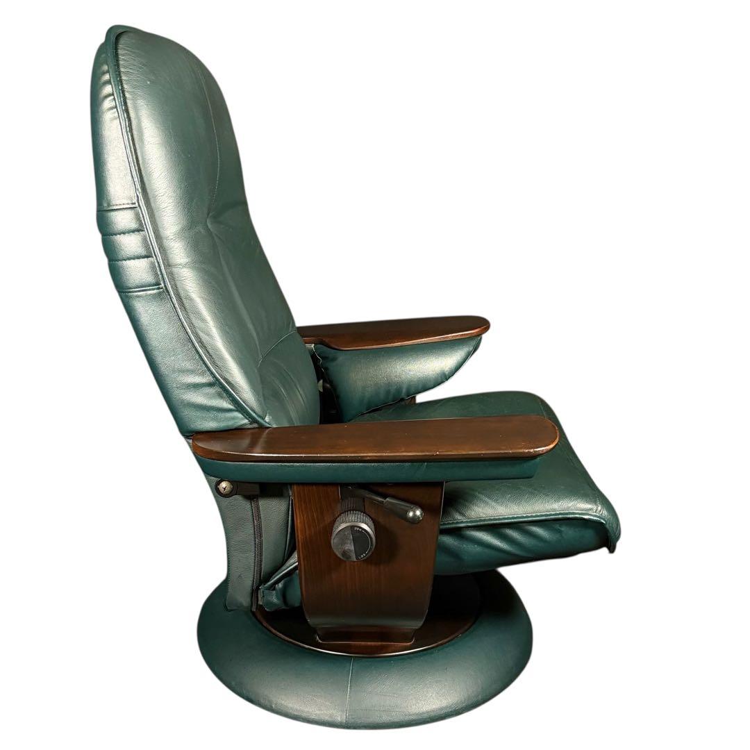 もなみり　本体のみ　HR732 カリモク 本革 リクライニング回転チェア