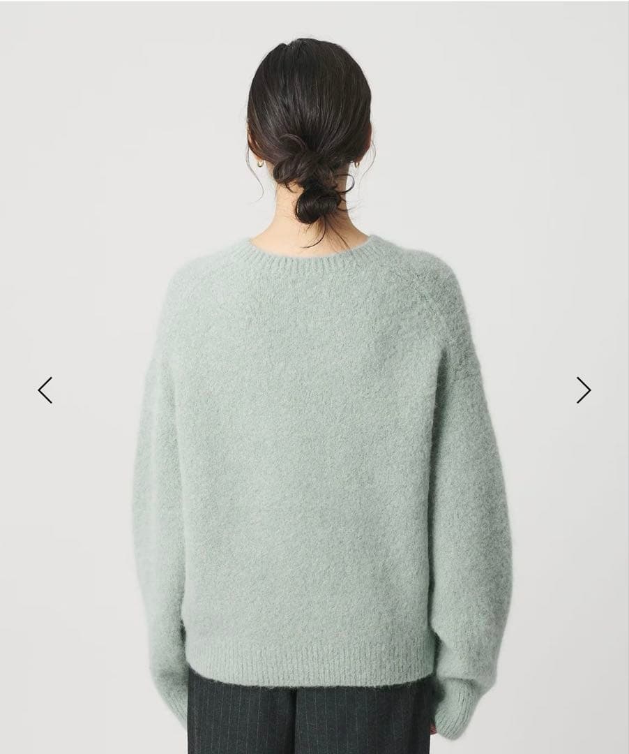 アルパカブレンド シャギー ニットプルオーバー