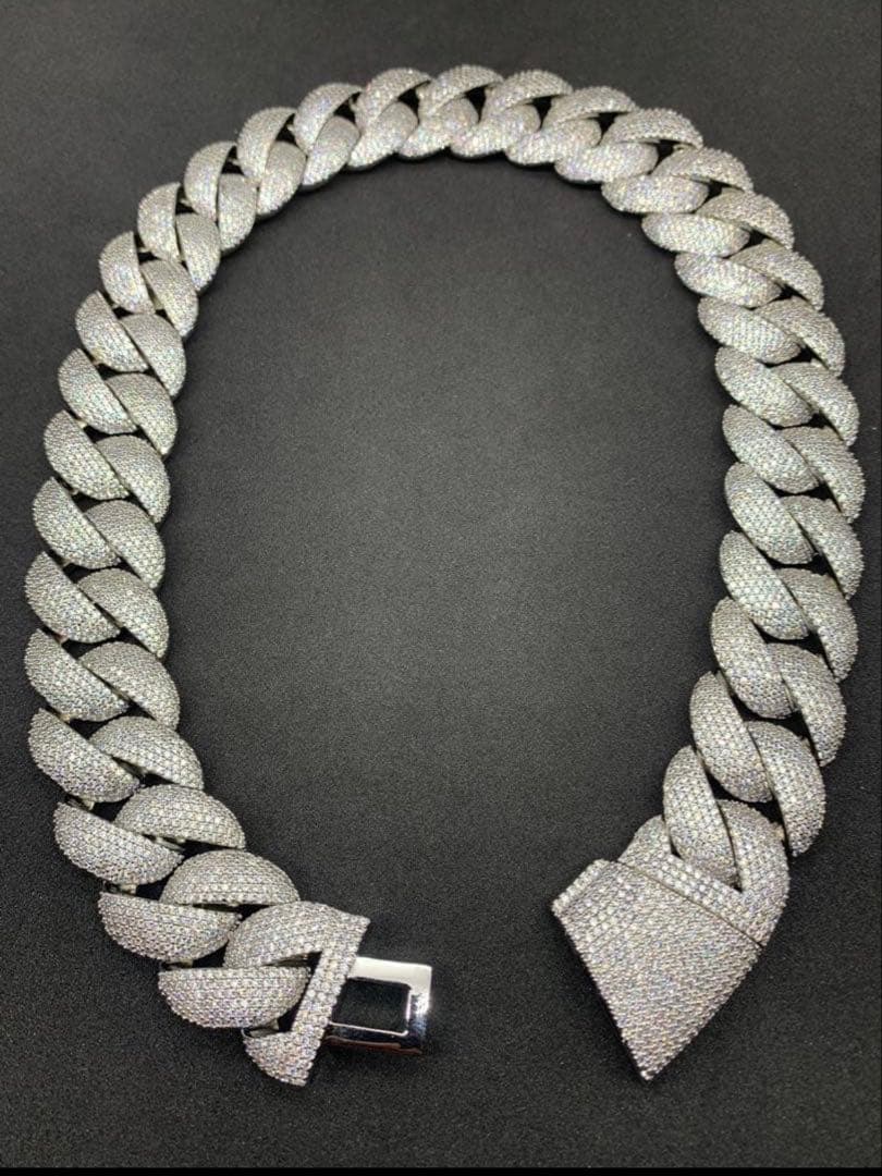 フルジルコニア マイアミキューバンネックレス ブリンブリン