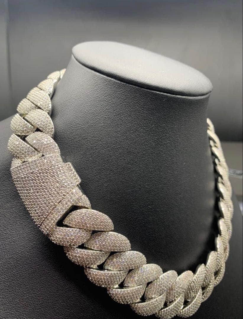 フルジルコニア マイアミキューバンネックレス ブリンブリン