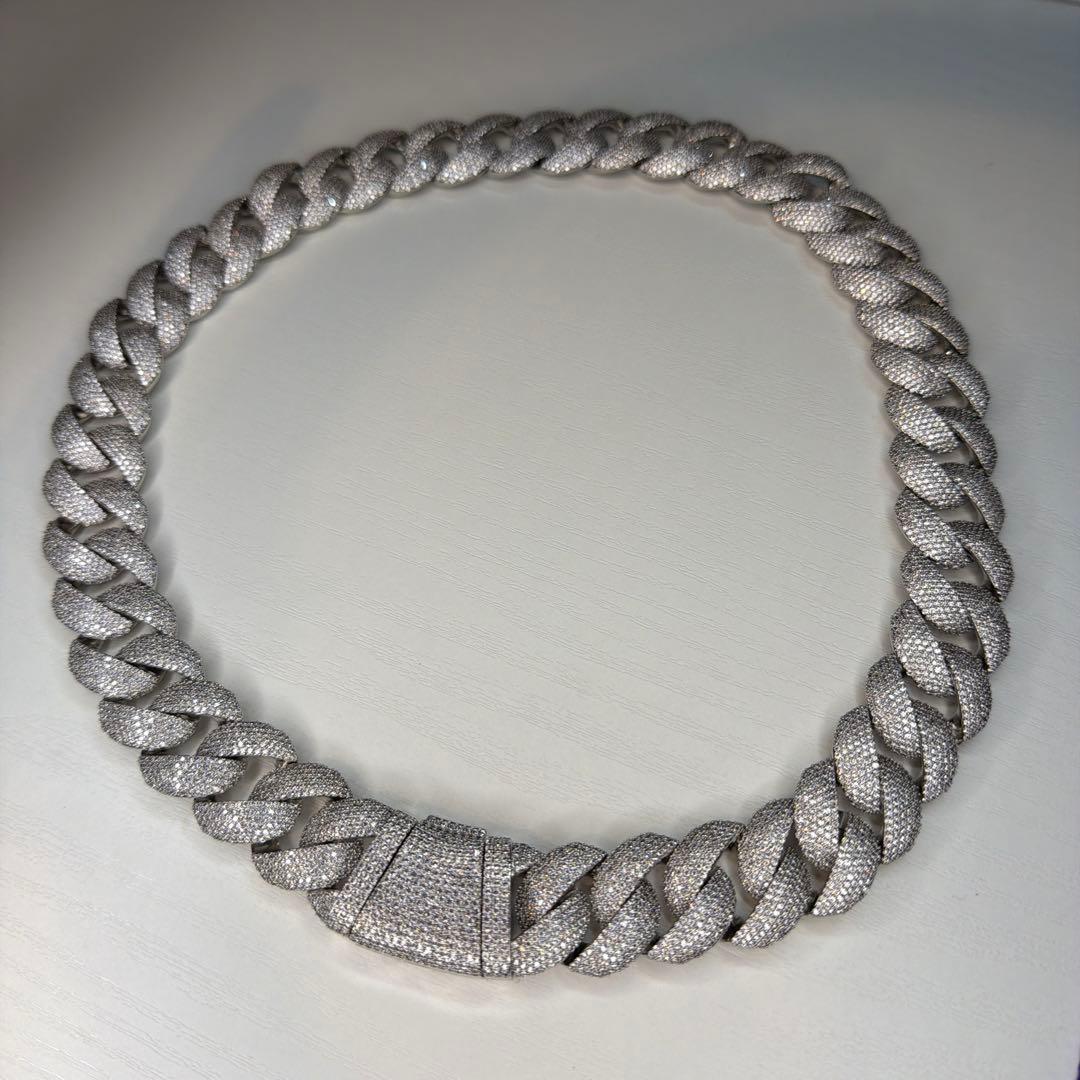 フルジルコニア マイアミキューバンネックレス ブリンブリン