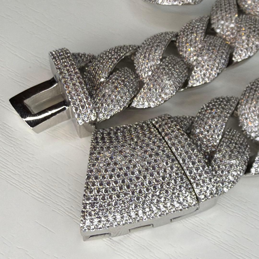 フルジルコニア マイアミキューバンネックレス ブリンブリン