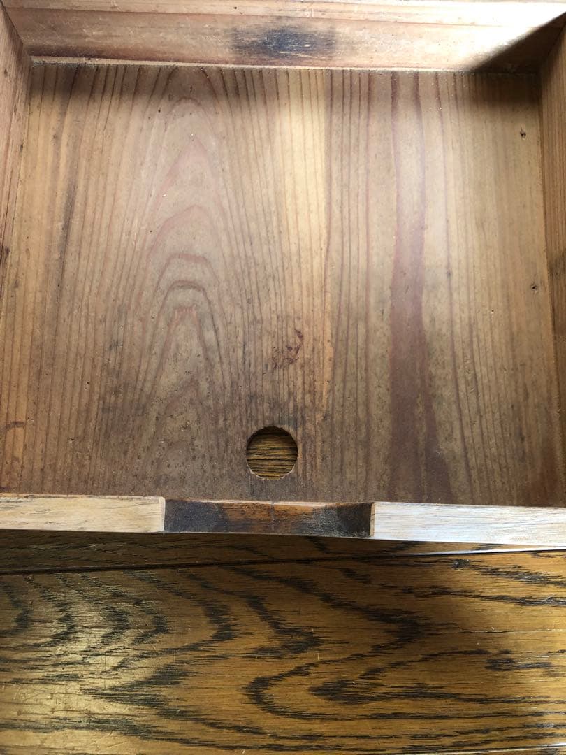 ■レトロ■古い木の８杯引き出し書類棚　カルテケース　小引出し