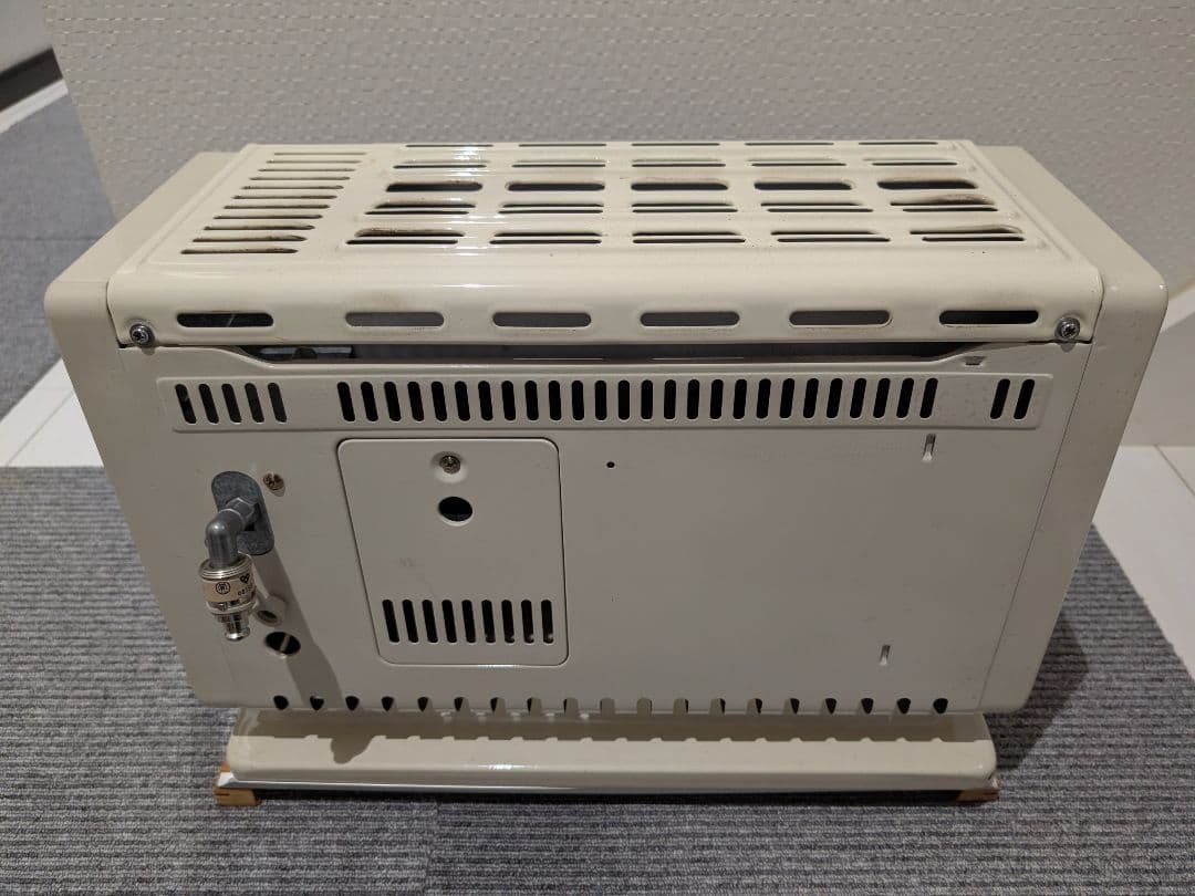 レトロ リンナイ　ガスストーブ 都市ガス用　ガスホース付