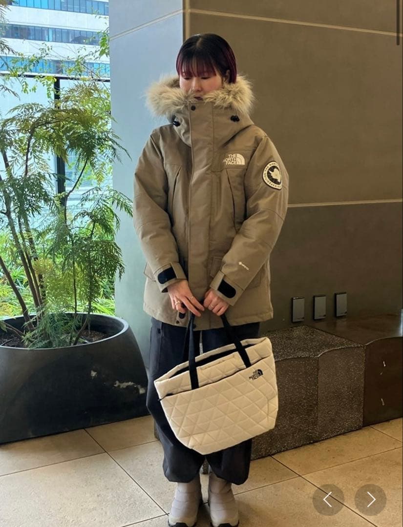 THE NORTH FACE GORE-TEX ダウンジャケット XS ベージュ