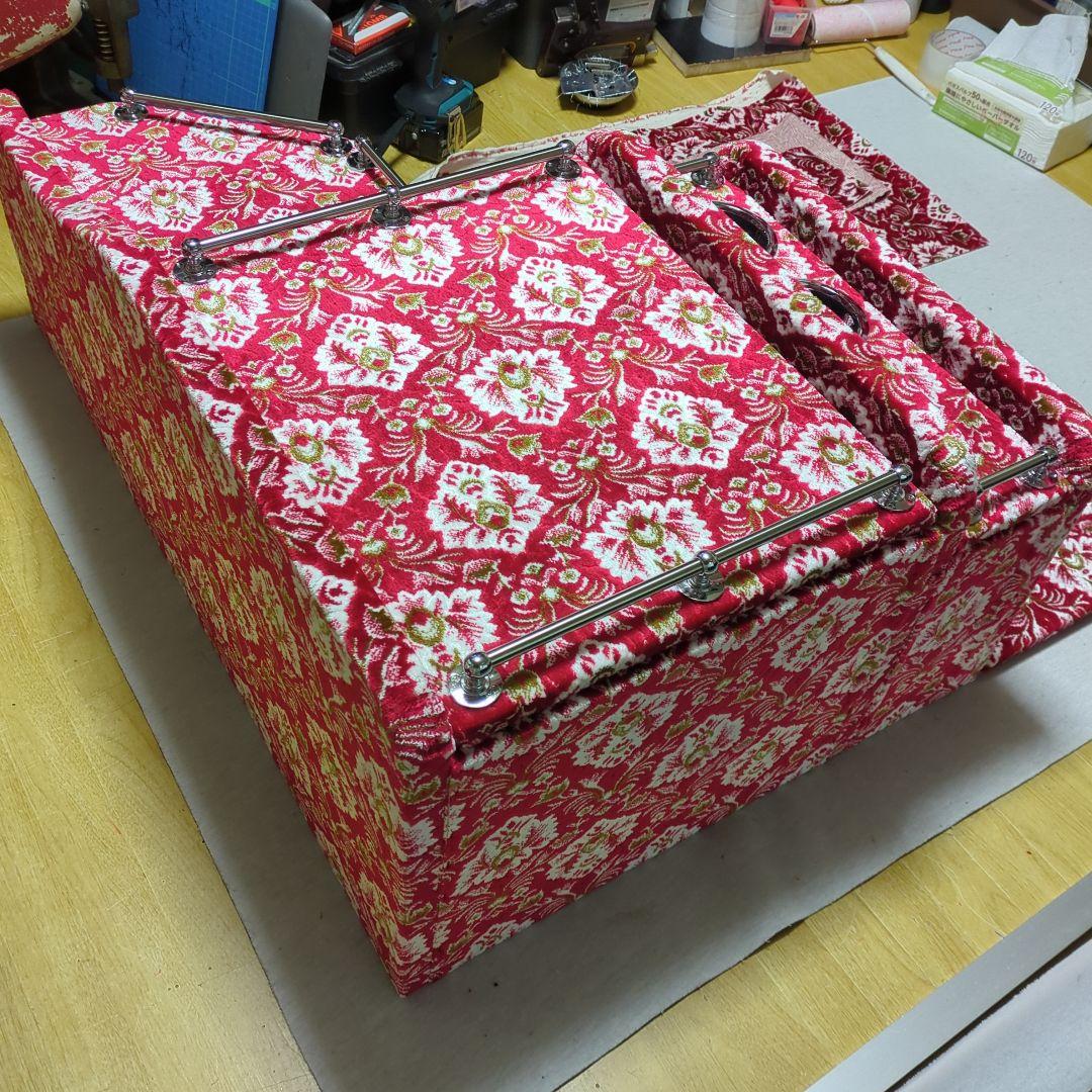 【トムトム】コンソールBOX【新格子レッド】