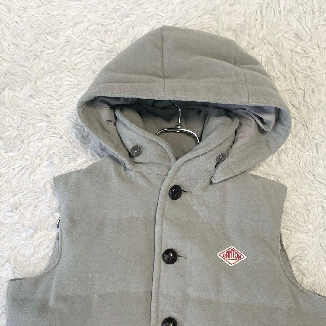 美品✨DANTON ダントン ウールモッサダウンベスト ライトグレー 36