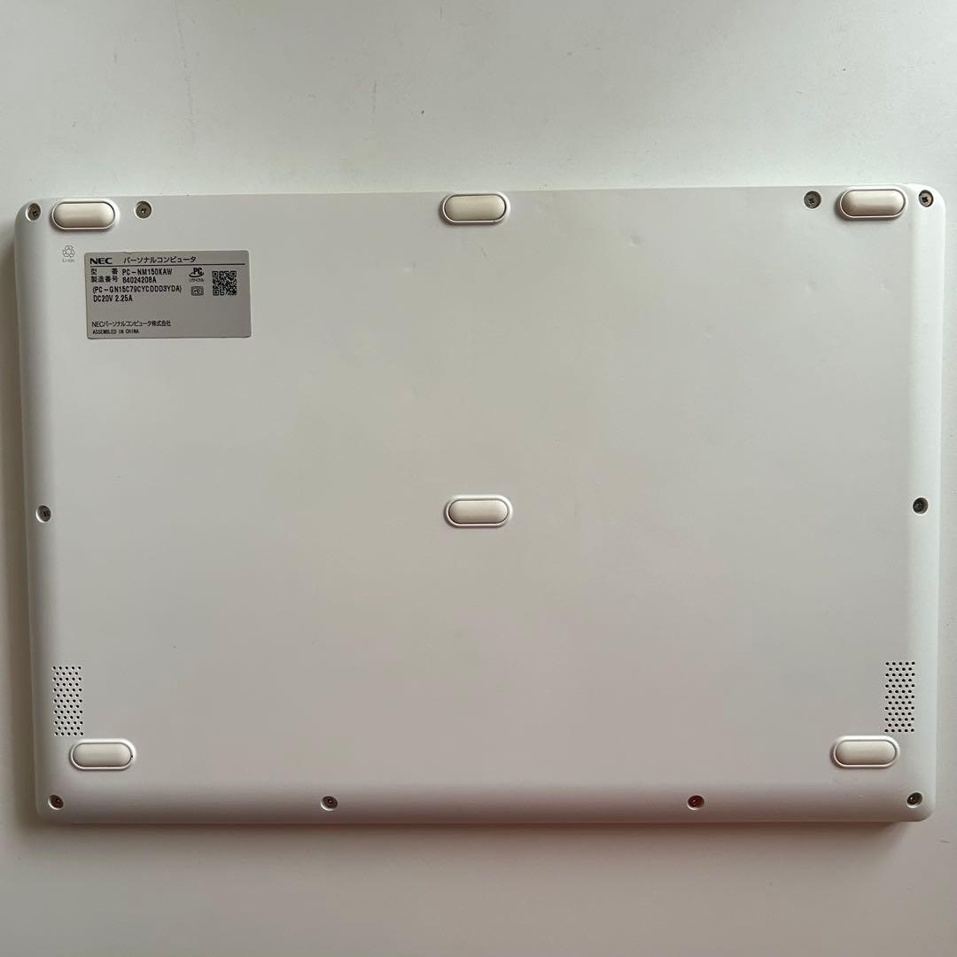 NEC LAVIE ノートパソコン NM150KAW 本体 ACアダプタ付き