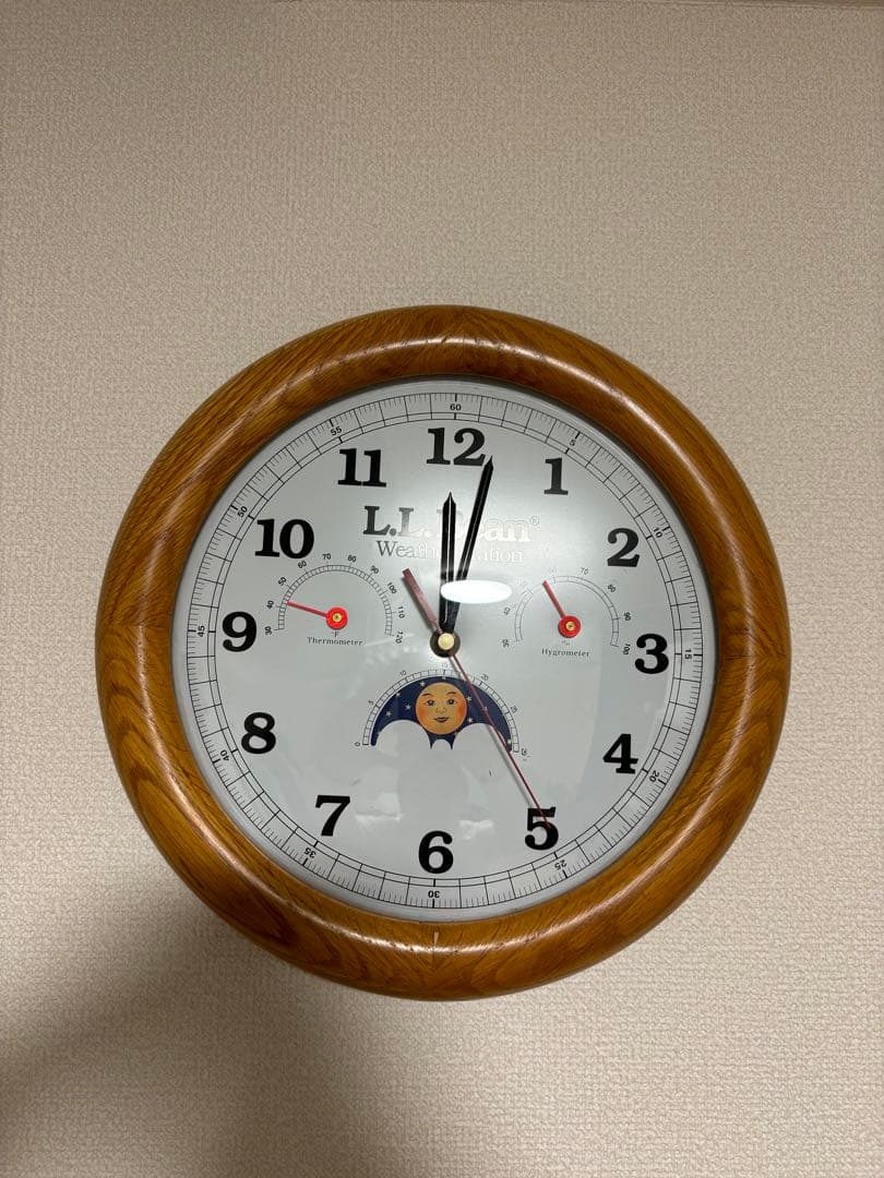 L.L. Beanエルエルビーン 壁掛け時計 weather station