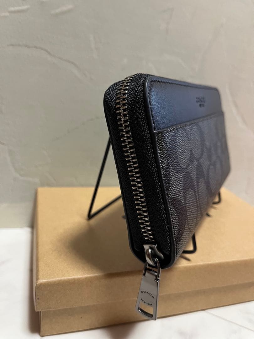 ✨️新品未使用✨️COACH 長財布 ブラック/グレー
