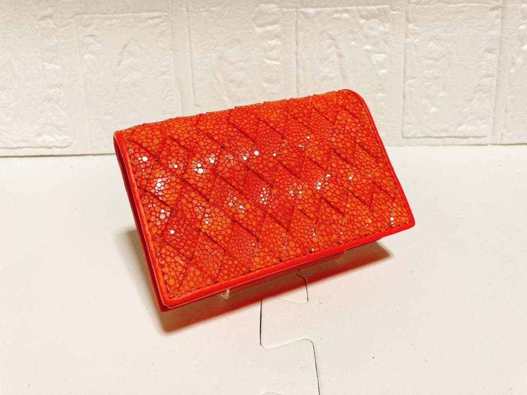 ☆qlaq☆ガルーシャ　名刺入れ　イントレチャート加工　2点セット