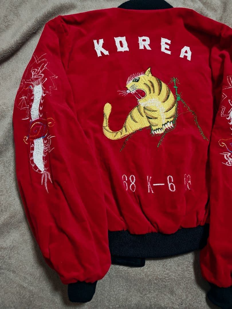 HASHIMOTO SHOKAI 未使用近い ２面用 虎龍 日本限定 スカジャン