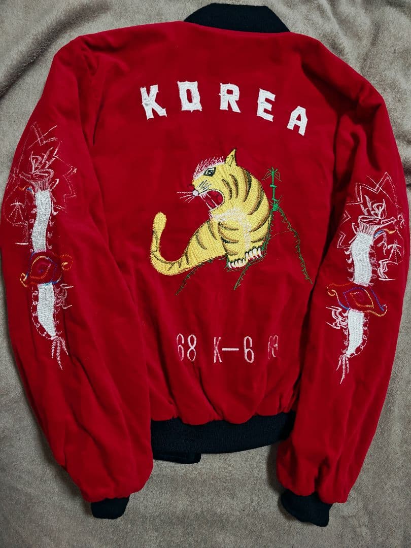 HASHIMOTO SHOKAI 未使用近い ２面用 虎龍 日本限定 スカジャン