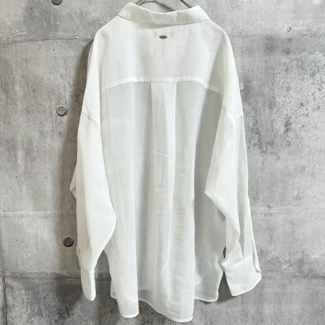 25ss anuans アニュアンス　ミニマルシアーオーバーシャツ