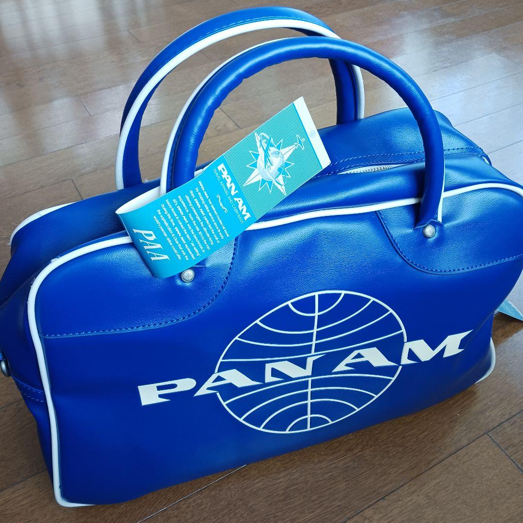 【かずや＠断捨離中】新品未使用PAN AM ボストンバッグ 青