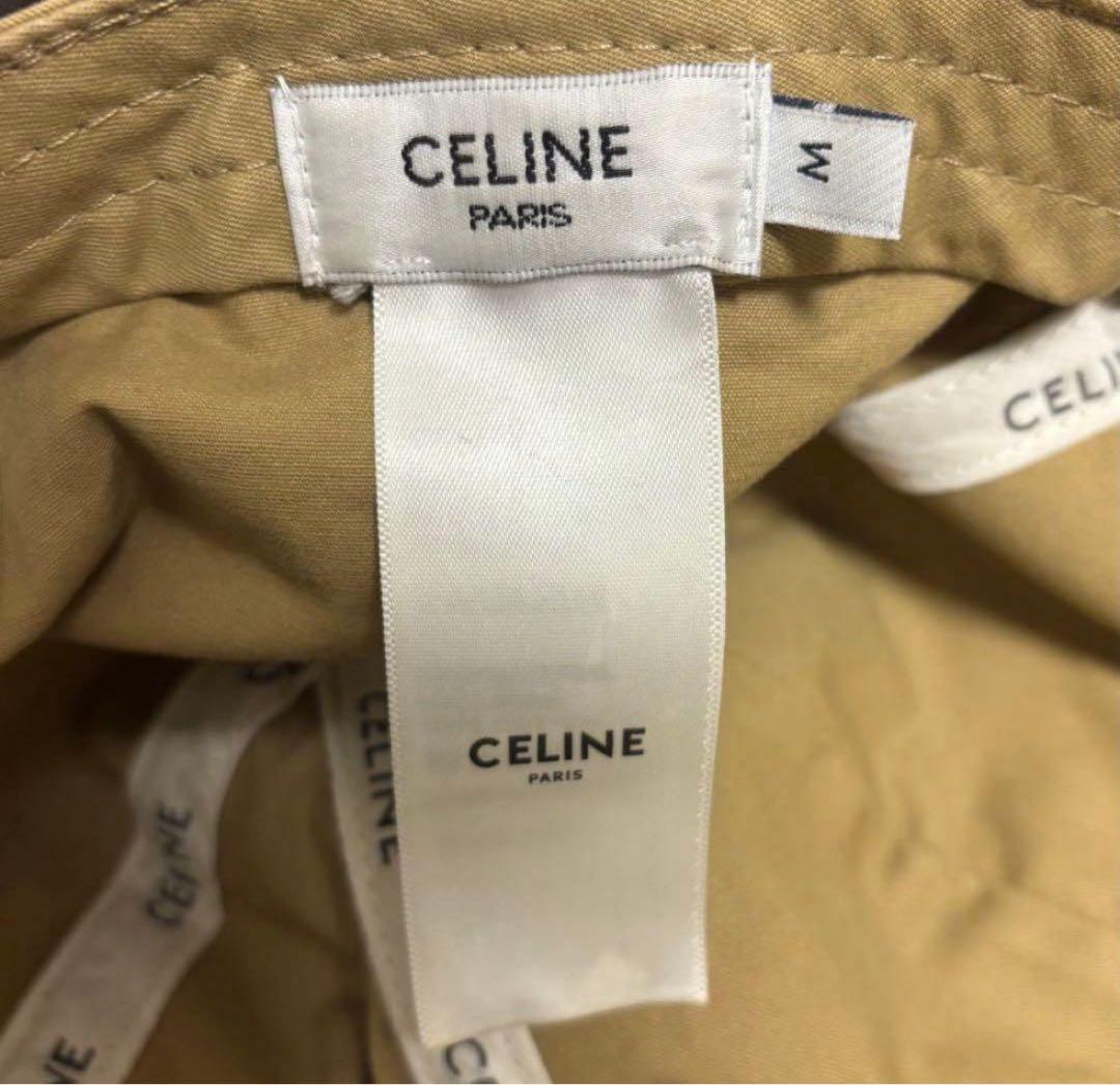 CELINE（セリーヌ)トリオンフ キャップ M コットン カーキ