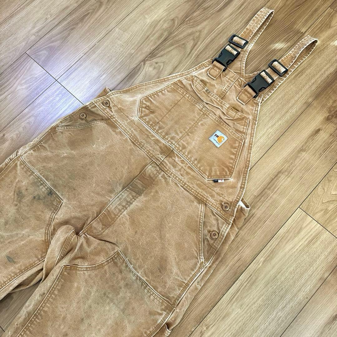 90s Carhartt カーハート ダック ダブルニー オーバーオール FR